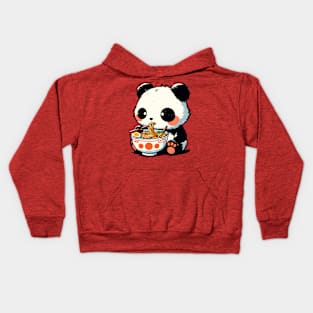 Kawaii Ramen Panda Kids Hoodie